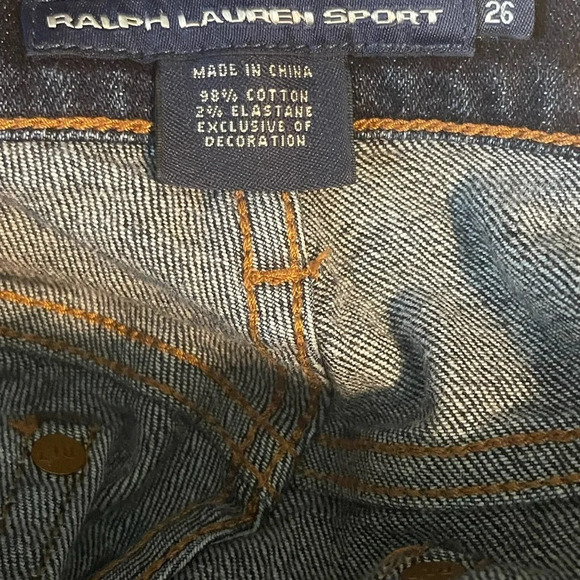 Ralph Lauren Sport Tribeca 114 Dark Wash Jeans Size 26 - Picture 12 of 13
